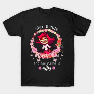 She Is Cute And Her Name Is Niffty - Cute Hazbin Hotel Niffty T-Shirt